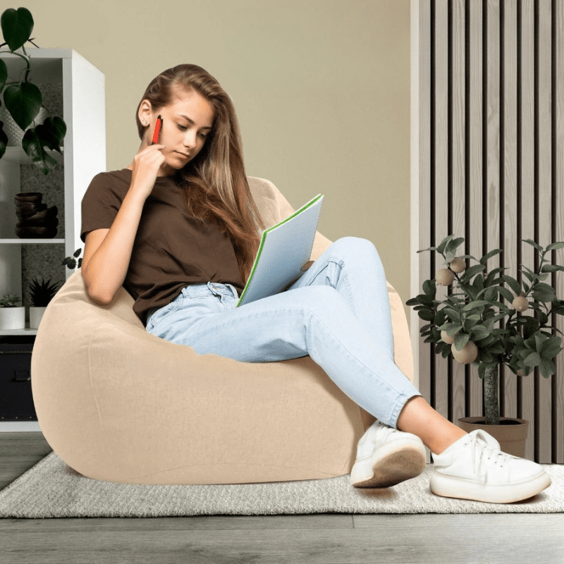 LINARELLO Beanbag – Luxurious Linen Bean Bag for Ultimate Comfort