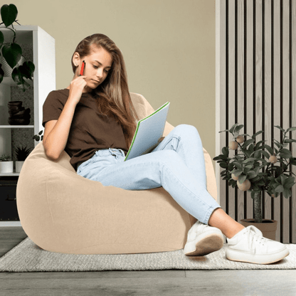 LINARELLO Beanbag – Luxurious Linen Bean Bag for Ultimate Comfort