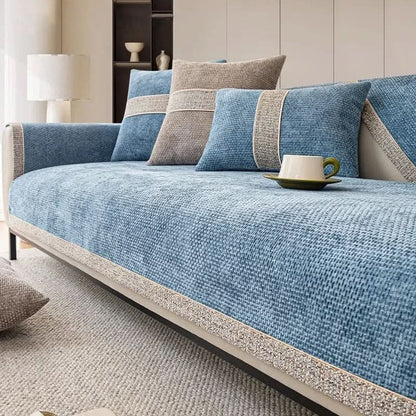 LinenLux Sofa Cover – Elegant Linen Look Protection for Clean and Stylish Living Rooms