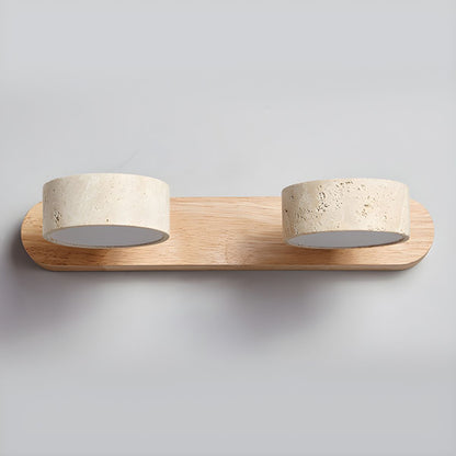 LUMÉNE – Travertine LED Wall Sconce for Architectural Luxury