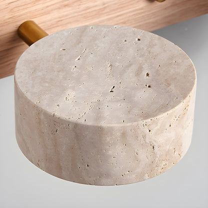 LUMÉNE – Travertine LED Wall Sconce for Architectural Luxury