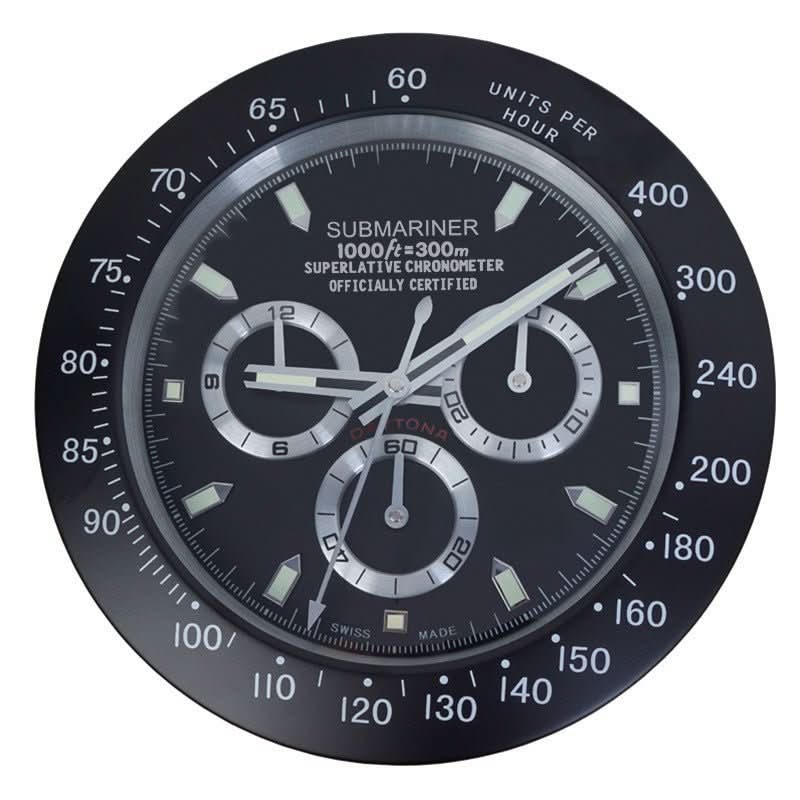 LUMICLOCK – Modern Battery Operated Silent Wall Clock with Luminous Hands