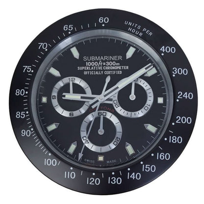 LUMORA - Modern Silent Wall Clock  Luminous stainless steel clock with battery-operated precision