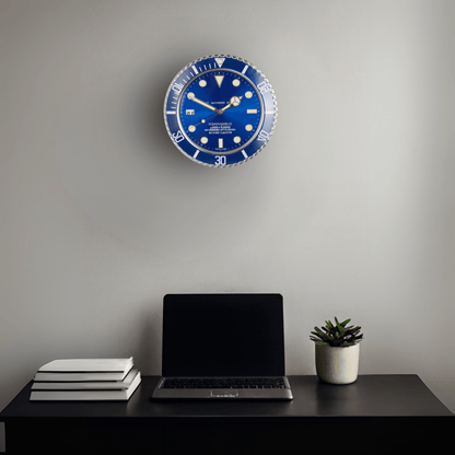 LUMORA - Modern Silent Wall Clock  Luminous stainless steel clock with battery-operated precision