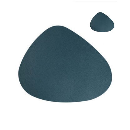 MATELLE – Heat-Resistant PU Leather Placemat & Coaster Set for Elegant Dining