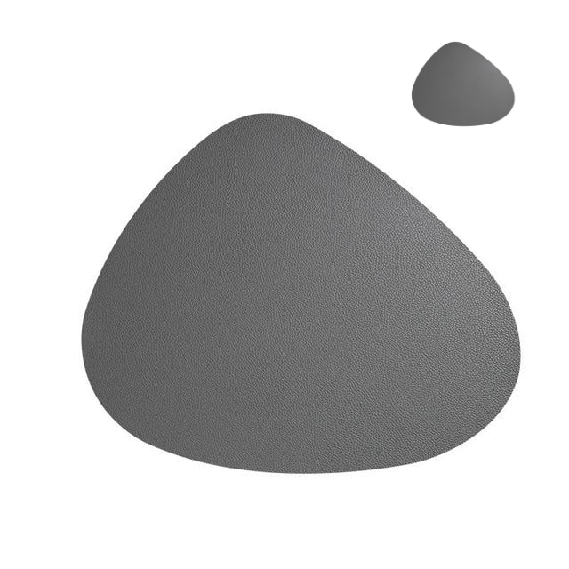MATELLE – Heat-Resistant PU Leather Placemat & Coaster Set for Elegant Dining