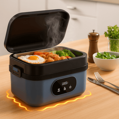 MEALONMOVE – Cordless Self-Heating Lunch Box for Hot Meals Anywhere