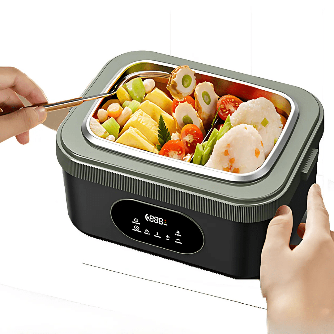 MEALONMOVE – Cordless Self-Heating Lunch Box for Hot Meals Anywhere