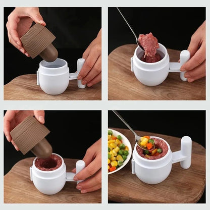 MEATFORM – Non-Stick Stuffed Meatball Mold Kit for Home Cooking