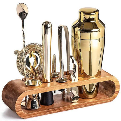 MixologyMaster – Luxurious 10-Piece Cocktail Set for Elegant Home Bartending