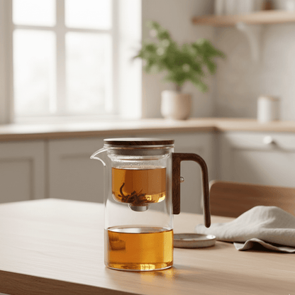 MODUBREW – Elegant Plastic Teapot with Stainless Steel Strainer