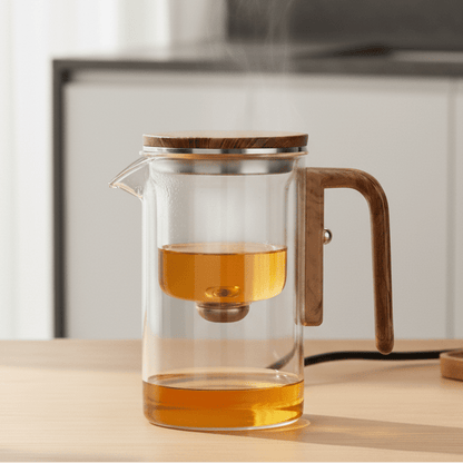 MODUBREW – Elegant Plastic Teapot with Stainless Steel Strainer