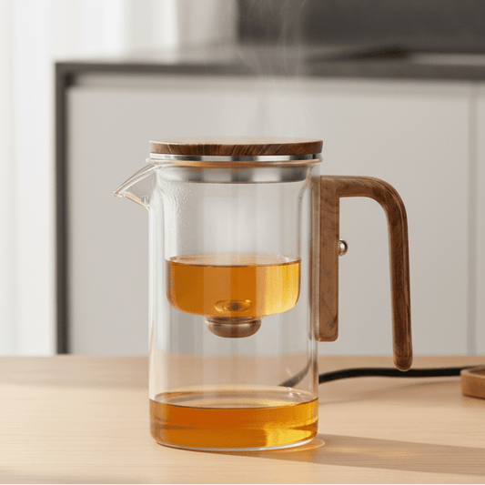 MODUBREW – Elegant Plastic Teapot with Stainless Steel Strainer
