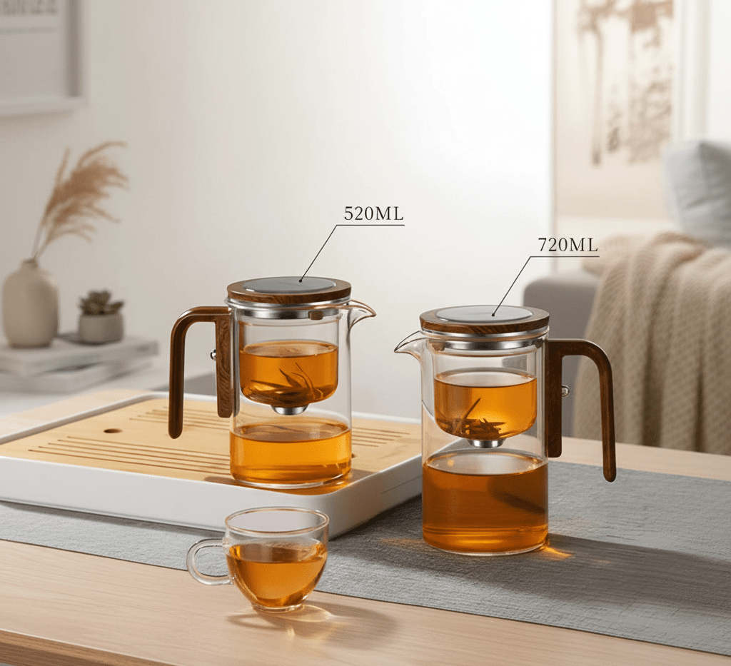 MODUBREW – Elegant Plastic Teapot with Stainless Steel Strainer