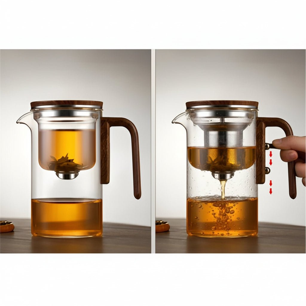 MODUBREW – Elegant Plastic Teapot with Stainless Steel Strainer