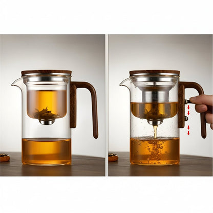 MODUBREW – Elegant Plastic Teapot with Stainless Steel Strainer