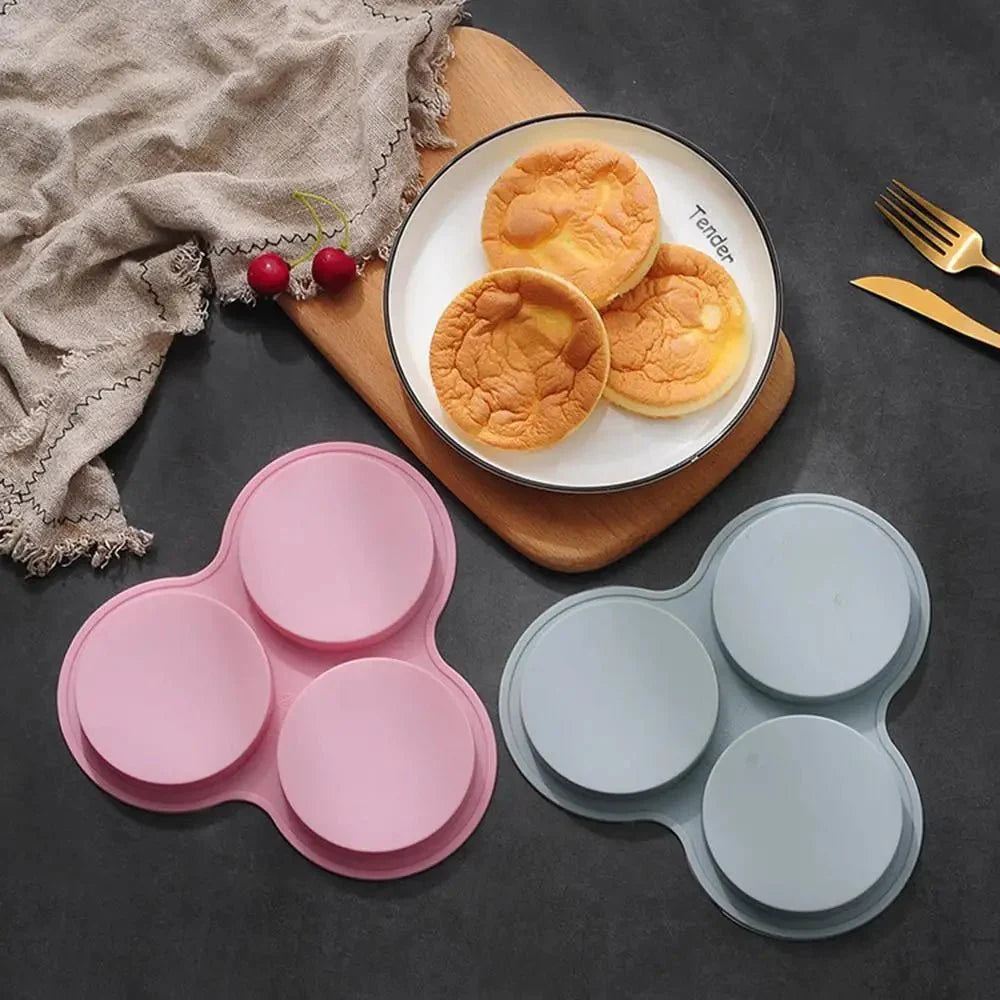 MORNINGSERVE – Silicone Air Fryer Egg Mold with 3 Cavities for Easy Breakfasts