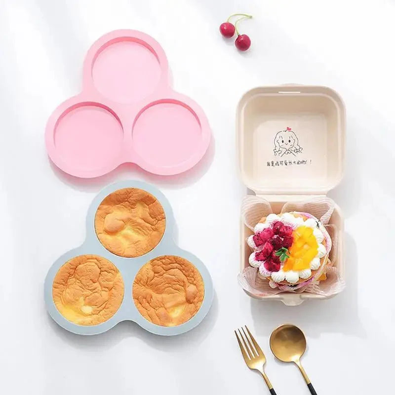 MORNINGSERVE – Silicone Air Fryer Egg Mold with 3 Cavities for Easy Breakfasts
