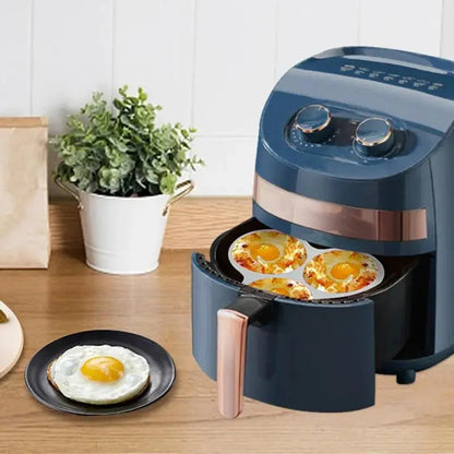 MORNINGSERVE – Silicone Air Fryer Egg Mold with 3 Cavities for Easy Breakfasts