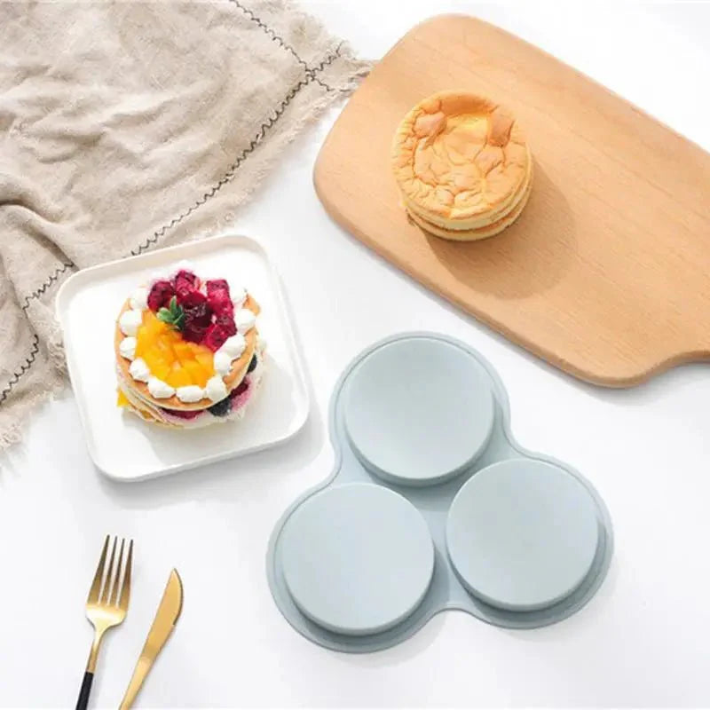MORNINGSERVE – Silicone Air Fryer Egg Mold with 3 Cavities for Easy Breakfasts