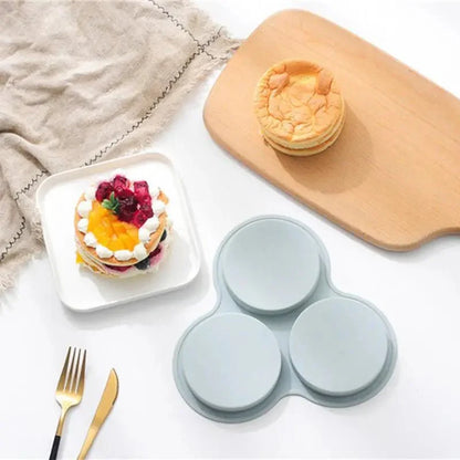 MORNINGSERVE – Silicone Air Fryer Egg Mold with 3 Cavities for Easy Breakfasts