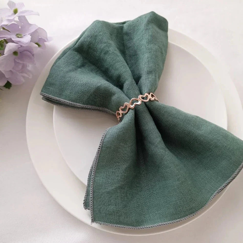 NATURALTHREAD – Elegant 100% Linen Table Napkins for Effortless Dining