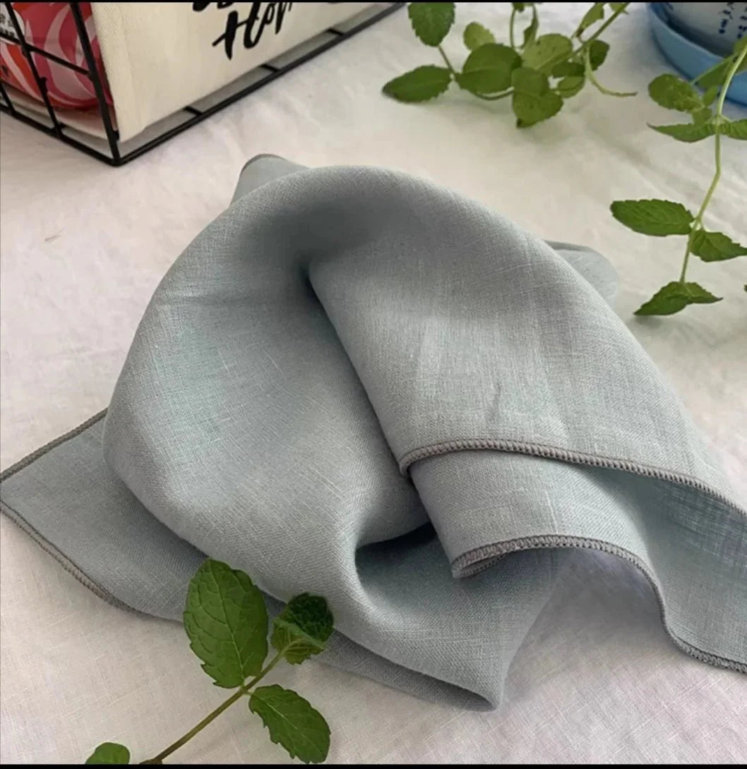 NATURALTHREAD – Elegant 100% Linen Table Napkins for Effortless Dining