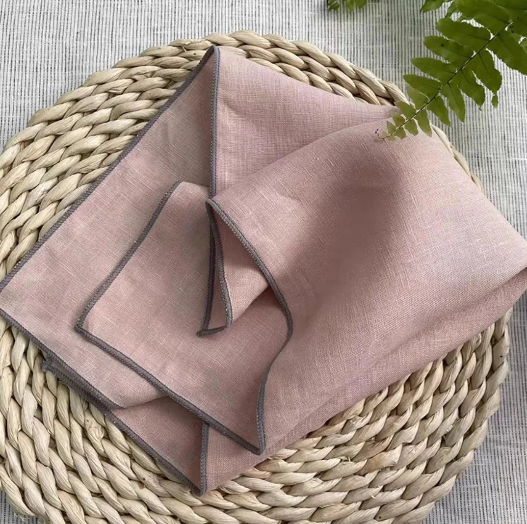 NATURALTHREAD – Elegant 100% Linen Table Napkins for Effortless Dining