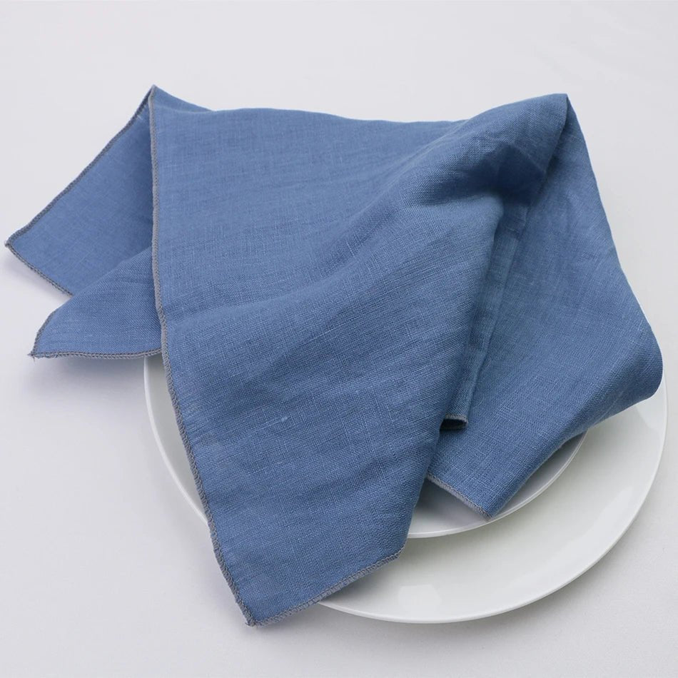 NATURALTHREAD – Elegant 100% Linen Table Napkins for Effortless Dining