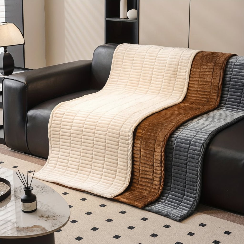 NÉVORA – Cozy Quilted Sofa Covers with Durable Soft Microfiber Design
