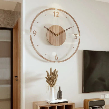 NORDORA – Silent Scandinavian Wall Clock Made of Natural Wood