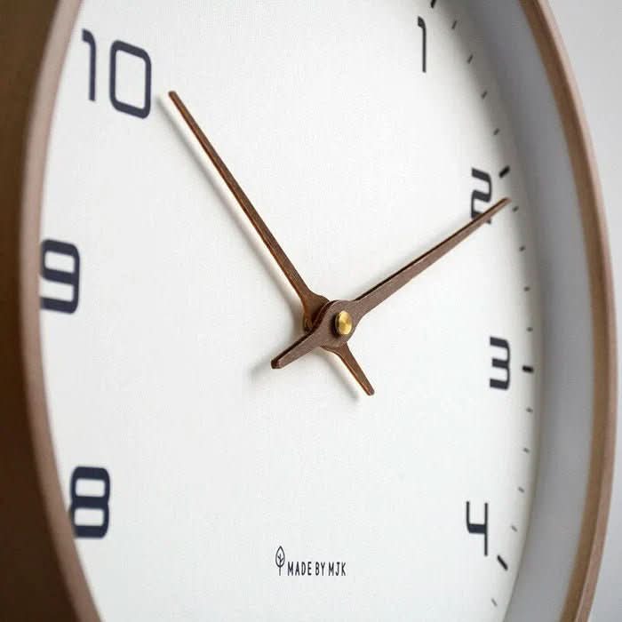 NordicTimber – Wooden Wall Clock with Silent Movement