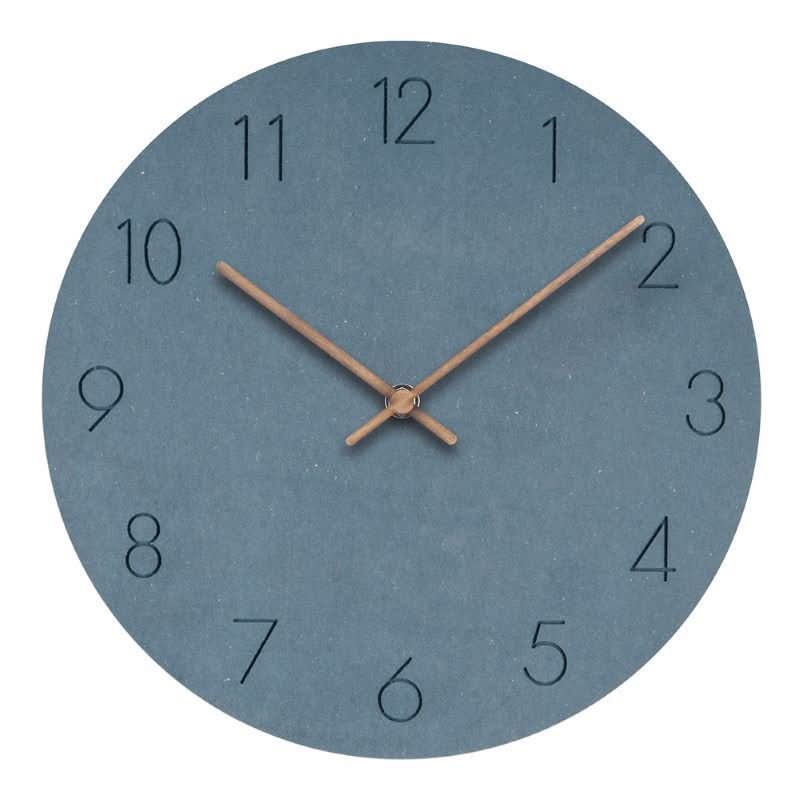 NORDILO – Silent Scandinavian Wall Clock in Natural Wood for Modern Interiors