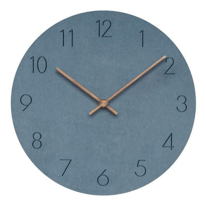 NORDILO – Silent Scandinavian Wall Clock in Natural Wood for Modern Interiors