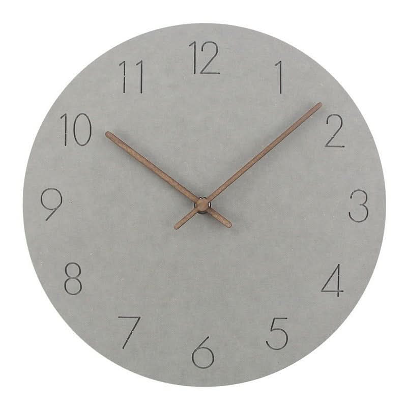 NORDILO – Silent Scandinavian Wall Clock in Natural Wood for Modern Interiors