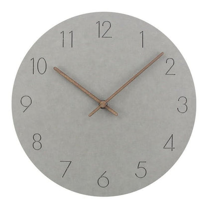 NORDILO – Silent Scandinavian Wall Clock in Natural Wood for Modern Interiors