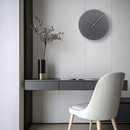 NORDILO – Silent Scandinavian Wall Clock in Natural Wood for Modern Interiors