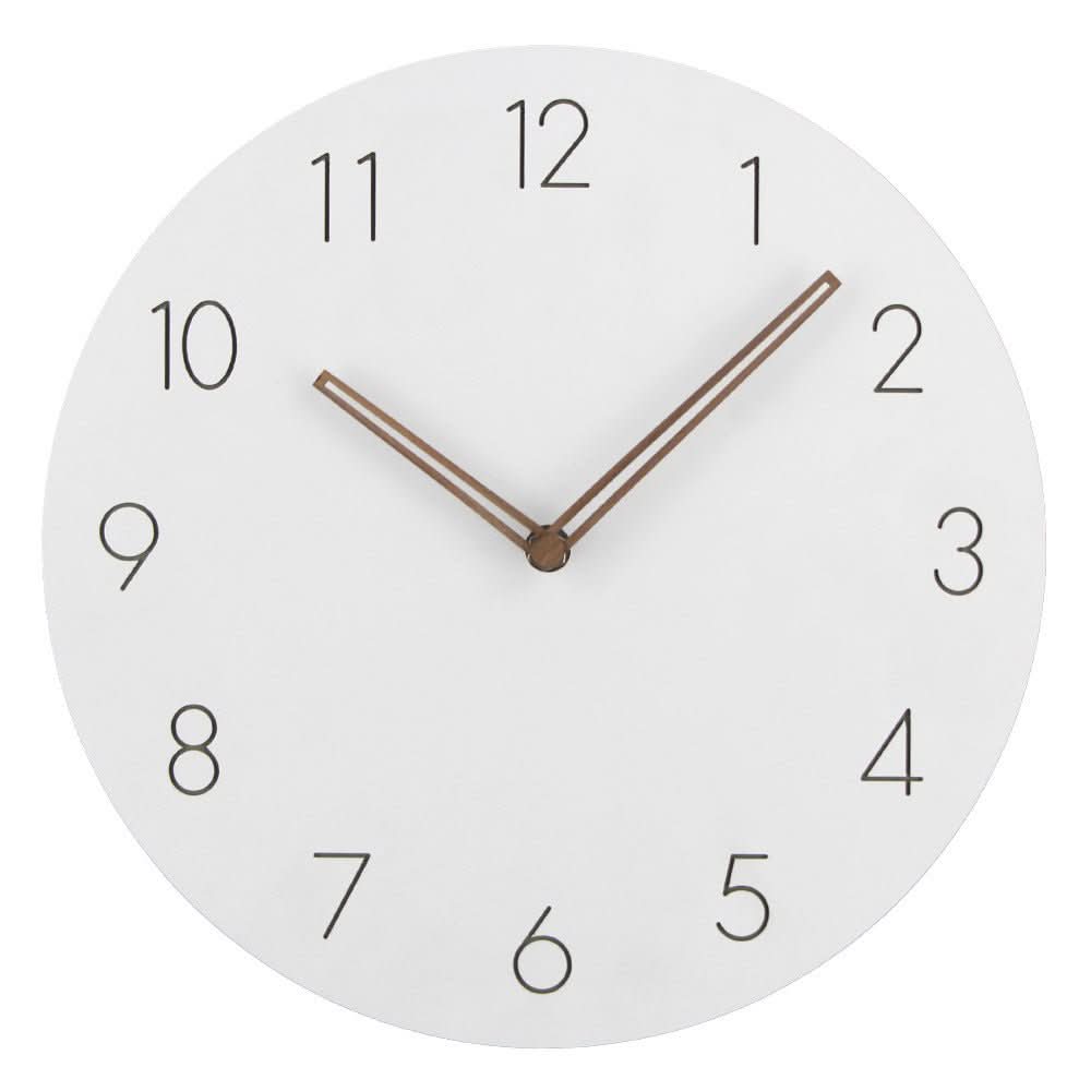 NORDILO – Silent Scandinavian Wall Clock in Natural Wood for Modern Interiors