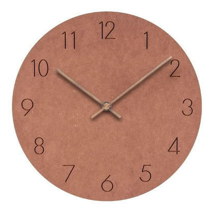 NORDILO – Silent Scandinavian Wall Clock in Natural Wood for Modern Interiors