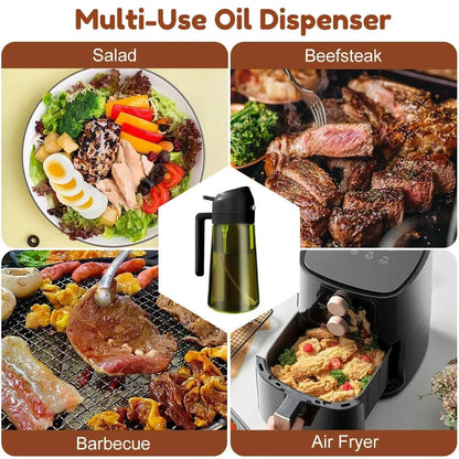 NUTRIMIST – Healthy Cooking Oil Sprayer with Dark Glass Design
