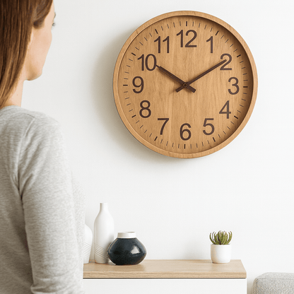 OAKTICK – Silent Wooden Wall Clock with Natural Charm