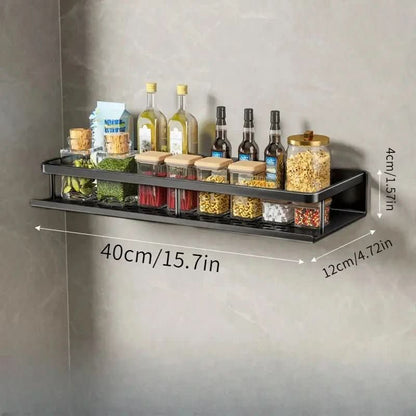 ORGANIX RACK – Wall-Mounted Kitchen Shelf with Utensil Bar