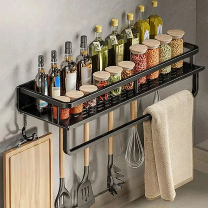 ORGANIX RACK – Wall-Mounted Kitchen Shelf with Utensil Bar