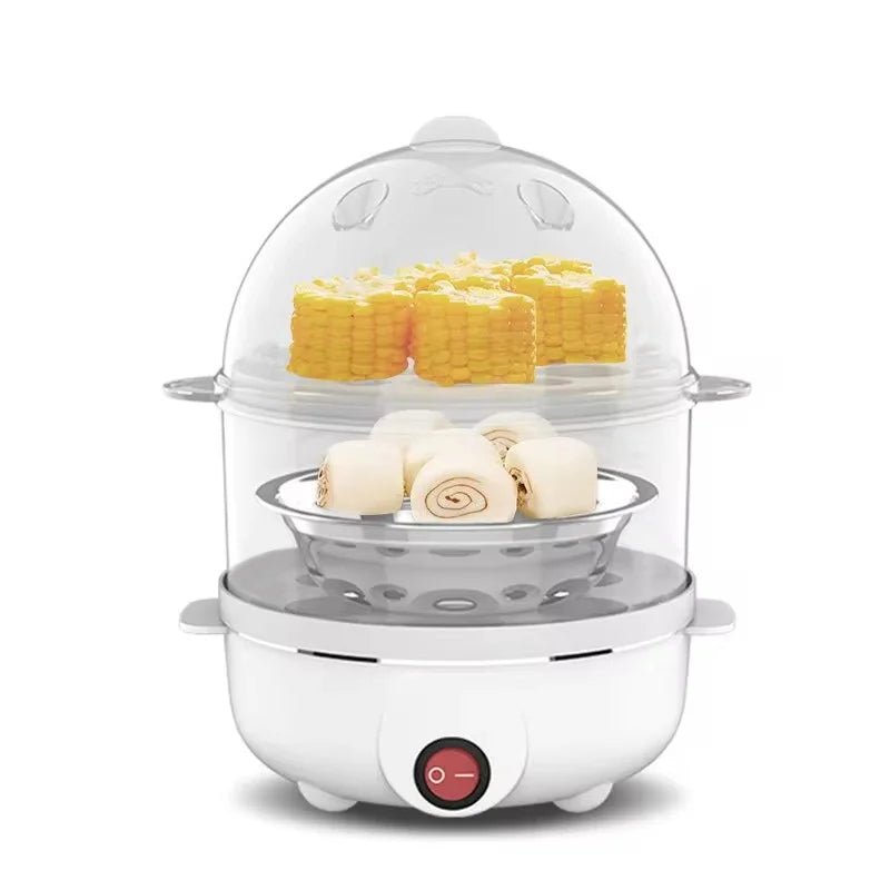 OVARIO – Electric Double-Layer Egg Cooker for Fast, Versatile Steaming