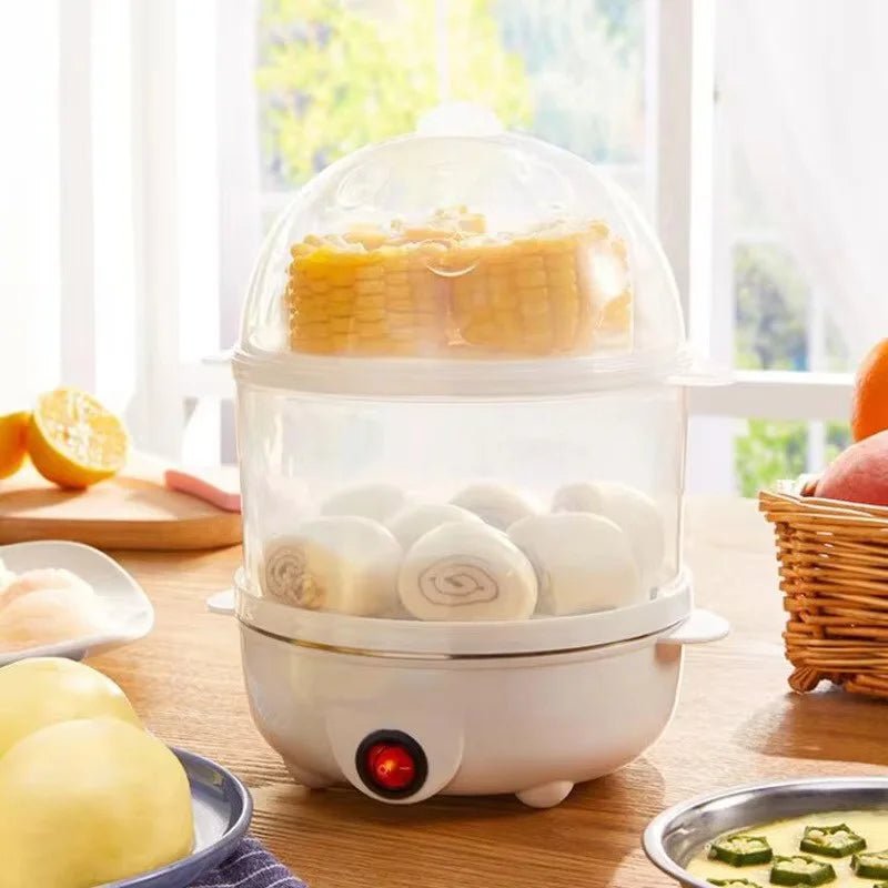 OVARIO – Electric Double-Layer Egg Cooker for Fast, Versatile Steaming