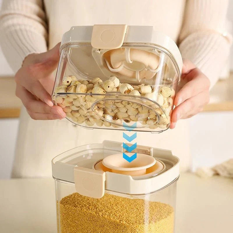 PANTRYLOCK – Airtight Storage Jars Set for Fresh Pantry Organization