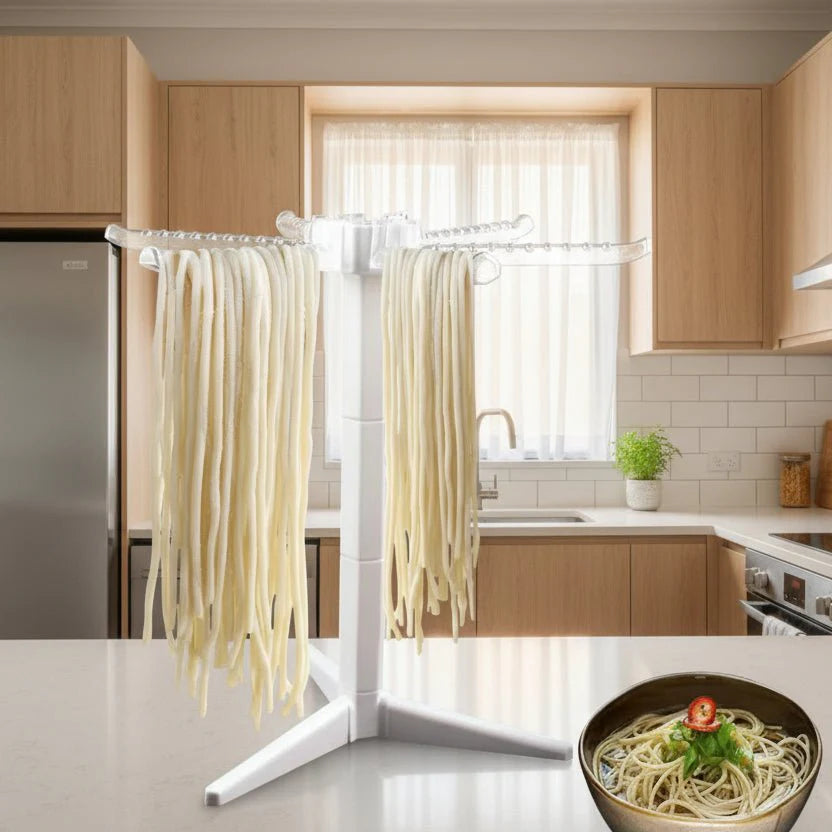 PASTAPOLE – Space-Saving Pasta Drying Rack with Anti-Slip Support