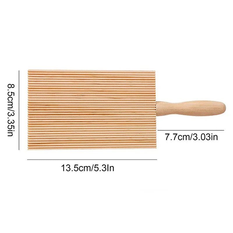 PASTAWOOD – Beechwood Gnocchi Board Pasta Tool with Comfortable Handle