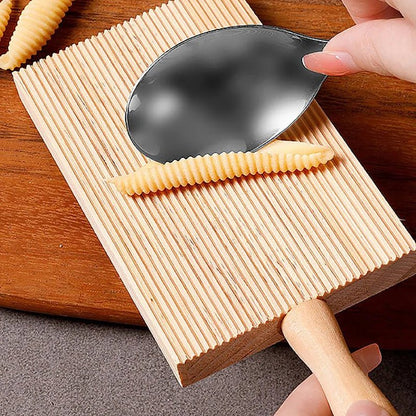PASTAWOOD – Beechwood Gnocchi Board Pasta Tool with Comfortable Handle