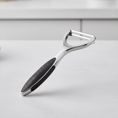 PeelMate Pro – Comfortable, Non-Slip Stainless Steel Peeler for Effortless Prep